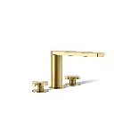 Kohler 73081-3-2MB Composed Deck Mount Bath Faucet Cross Handles Vibrant Brushed Moderne Brass