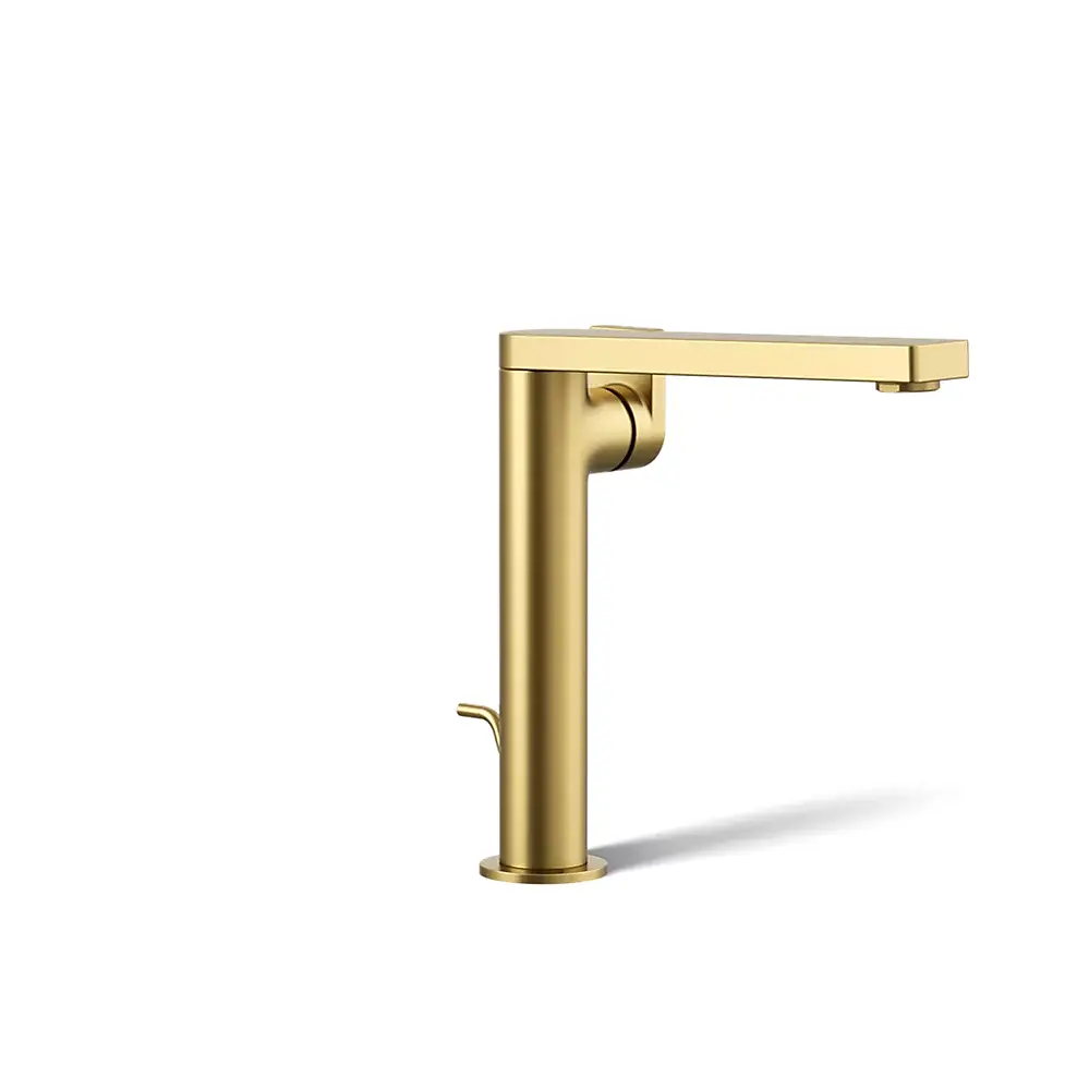 Kohler 73168-4-2MB Composed Tall Single Lever Handle Faucet Vibrant Brushed Moderne Brass