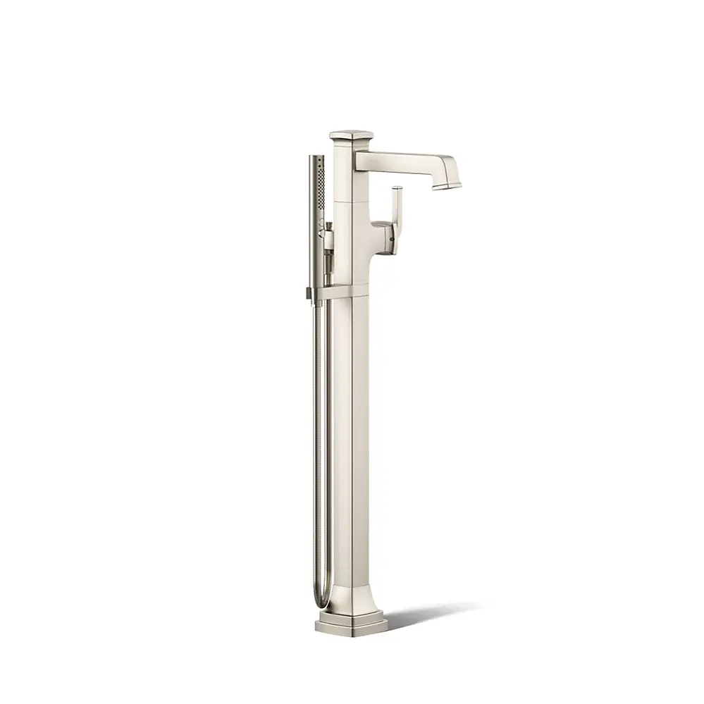 Kohler T27408-4-BN Riff Freestanding Bath Faucet Trim Vibrant Brushed Nickel