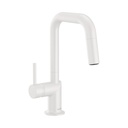 Brizo 63965LF-MWLHP Odin Square Pull-Down Prep Faucet Less Handle Matte White