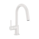 Brizo 63975LF-MWLHP Odin Arc Pull-Down Prep Faucet Less Handle Matte White