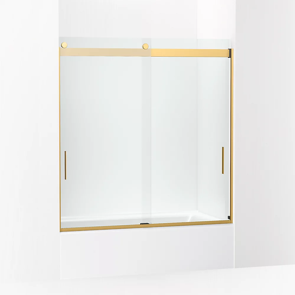Kohler 706000-L-2MB Levity 62" H Sliding Bath Door Vibrant Brushed Moderne Brass