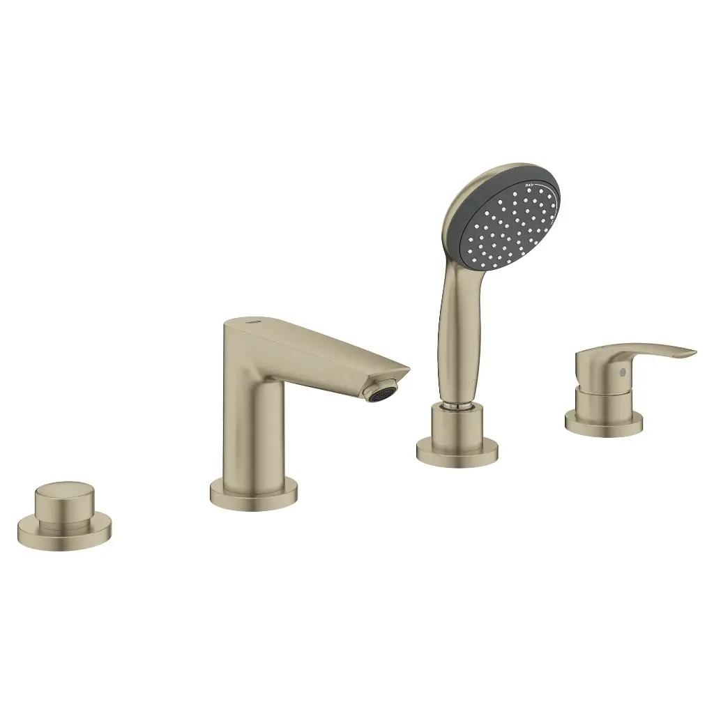 Grohe 25245EN3 Eurosmart 4-Hole Deck Mount Roman Tub Faucet Brushed Nickel