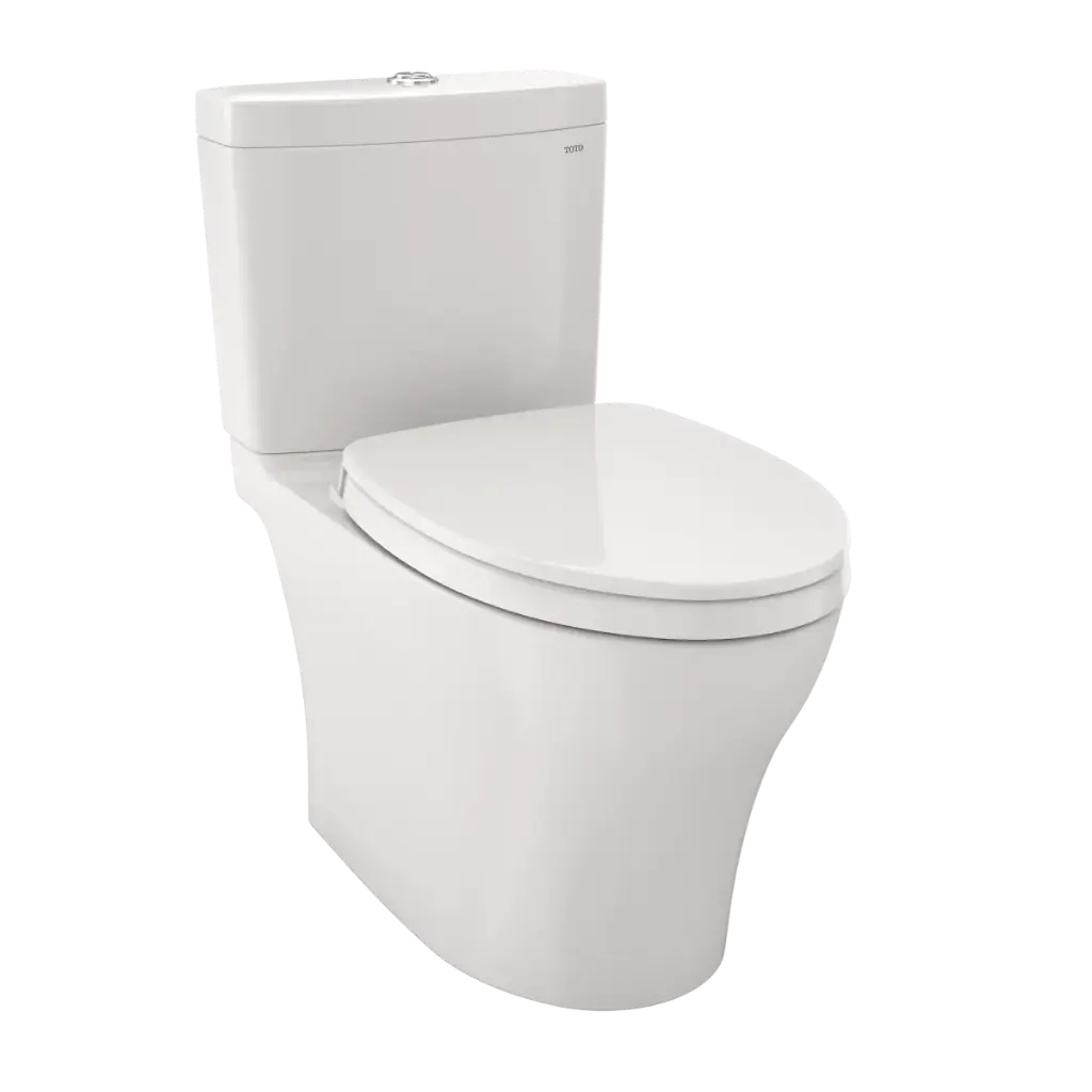 TOTO MS446124CEMFGN#11 Aquia IV Two Piece Elongated Dual Flush Toilet Colonial White