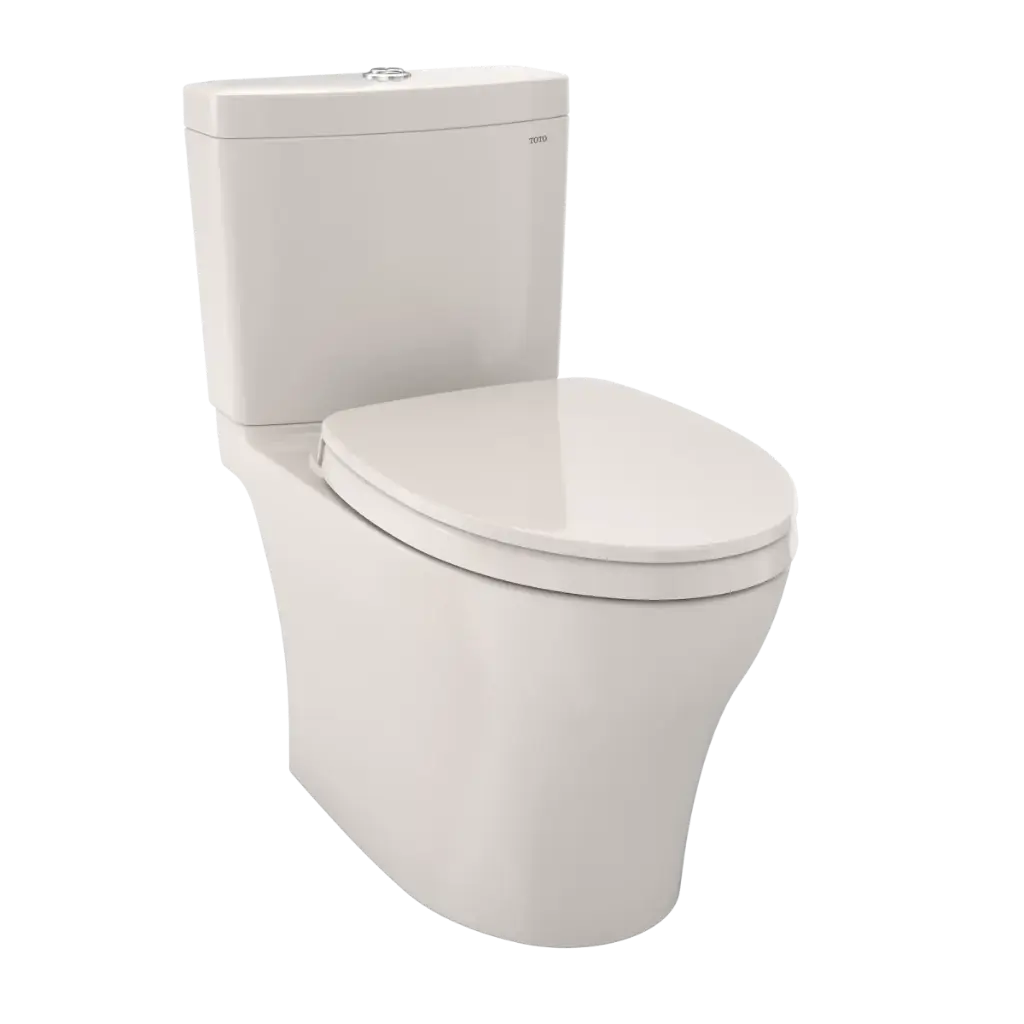 TOTO MS446124CEMFGN#12 Aquia IV Two Piece Elongated Dual Flush Toilet Sedona Beige