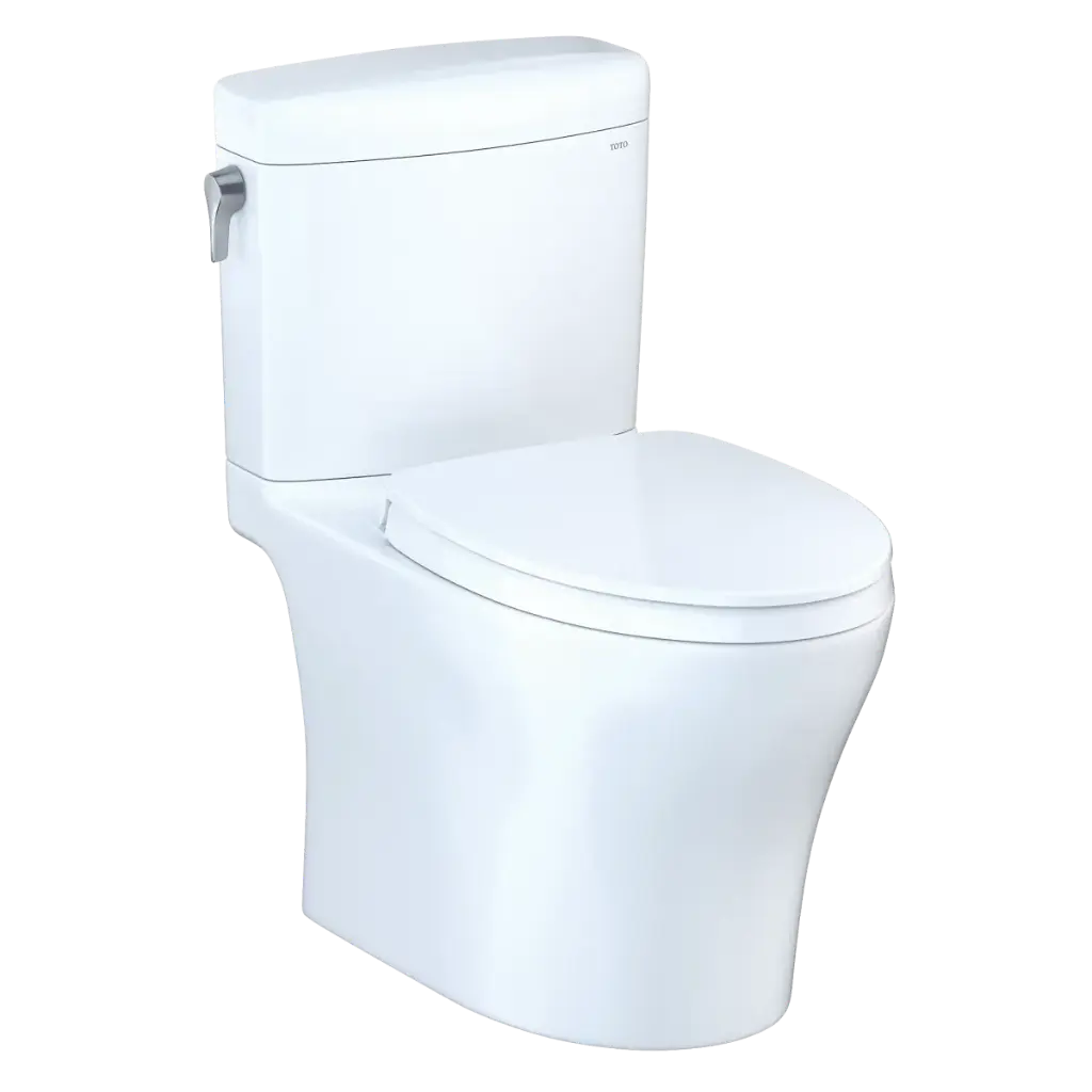 TOTO MS436124CEMFGN#01 Aquia IV Cube Two Piece Elongated Toilet Cotton