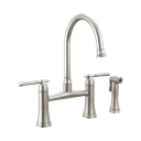 Brizo 62558LF-SS Tulham Bridge Kitchen Faucet with Side Spray Brilliance Stainless