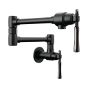 Brizo 62858LF-BLBNX Tulham Wall Mount Pot Filler Matte Black Black Onyx