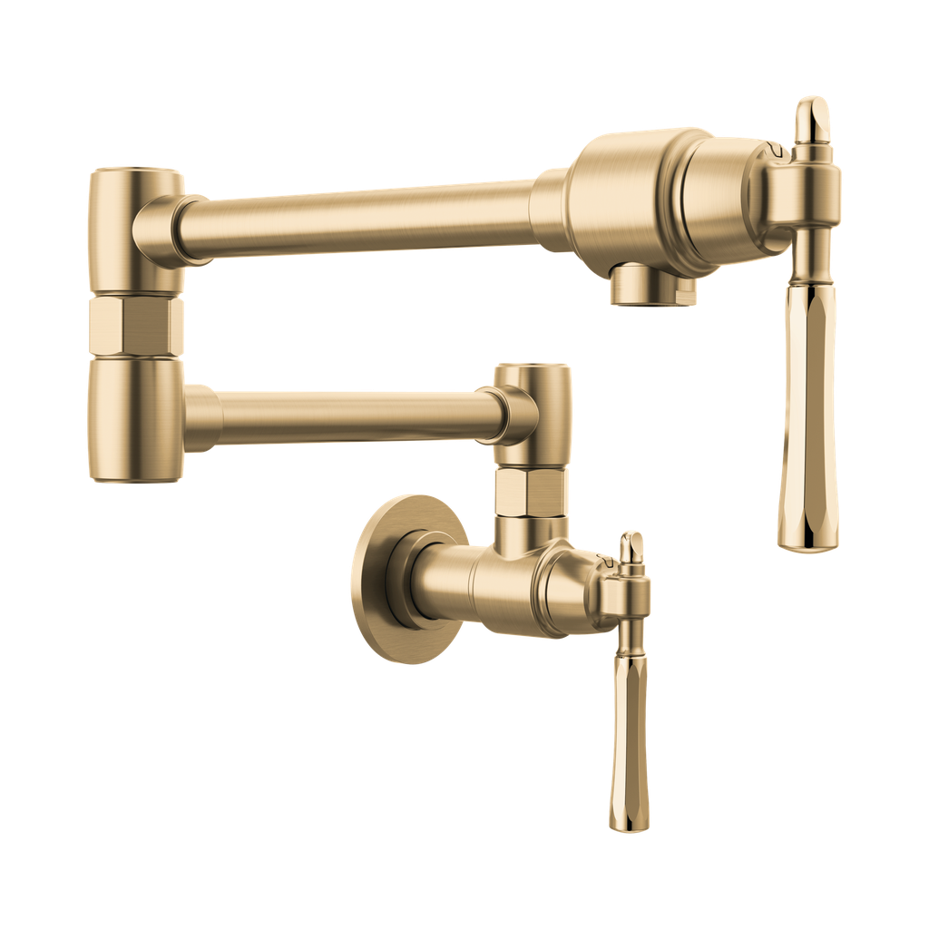 Brizo 62858LF-GLPG Tulham Wall Mount Pot Filler Luxe Gold Polished Gold