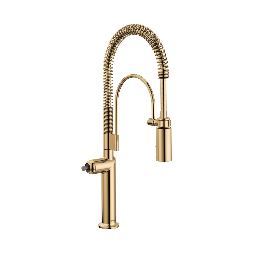 Brizo 63375LF-PGLHP Odin Semi-Professional Kitchen Faucet Less Handle Polished Gold