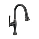 Brizo 63958LF-BLBNX Tulham Pull-Down Prep Faucet Matte Black Black Onyx