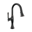 Brizo 64958LF-BLBNX Tulham SmartTouch Pull-Down Prep Faucet Matte Black Black Onyx