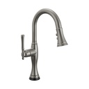 Brizo 64958LF-SL Tulham SmartTouch Pull-Down Prep Faucet Brilliance Luxe Steel