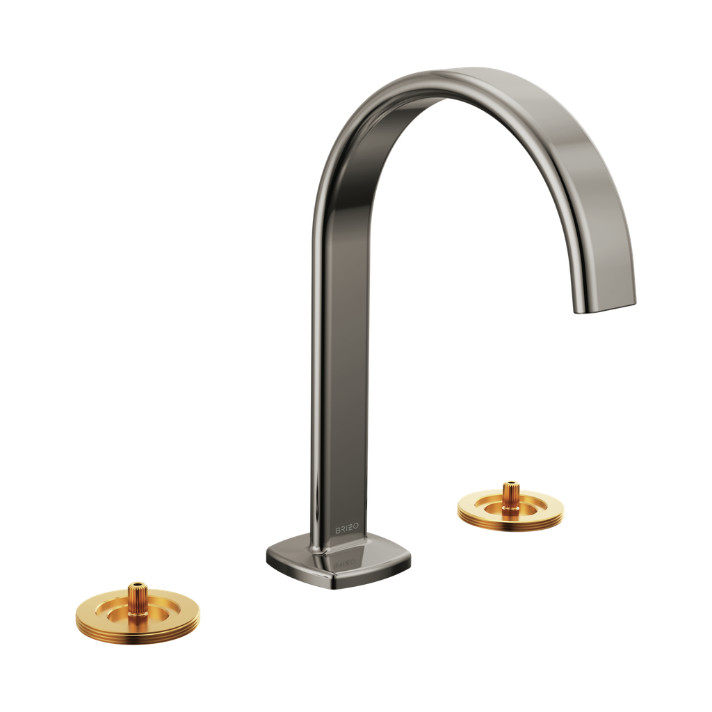Brizo 65367LF-BNXLHP-ECO Allaria Widespread Lavatory Faucet Less Handles Brilliance Black Onyx