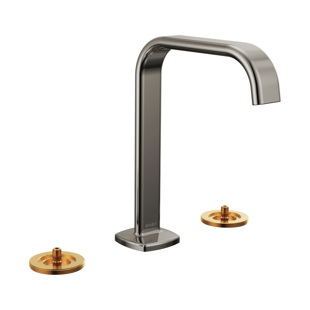 Brizo 65368LF-BNXLHP-ECO Allaria Widespread Lavatory Faucet Less Handles Brilliance Black Onyx
