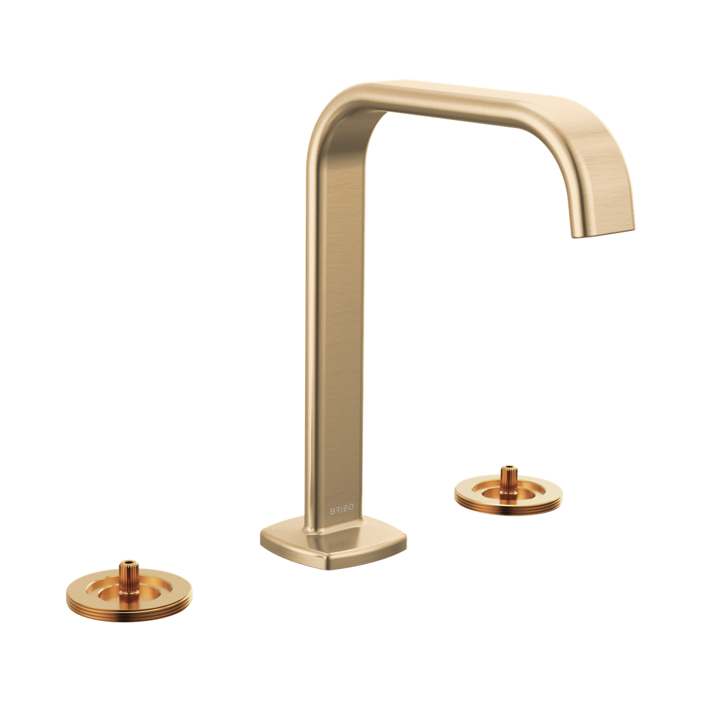 Brizo 65368LF-GLLHP-ECO Allaria Widespread Lavatory Faucet Less Handles Brilliance Luxe Gold