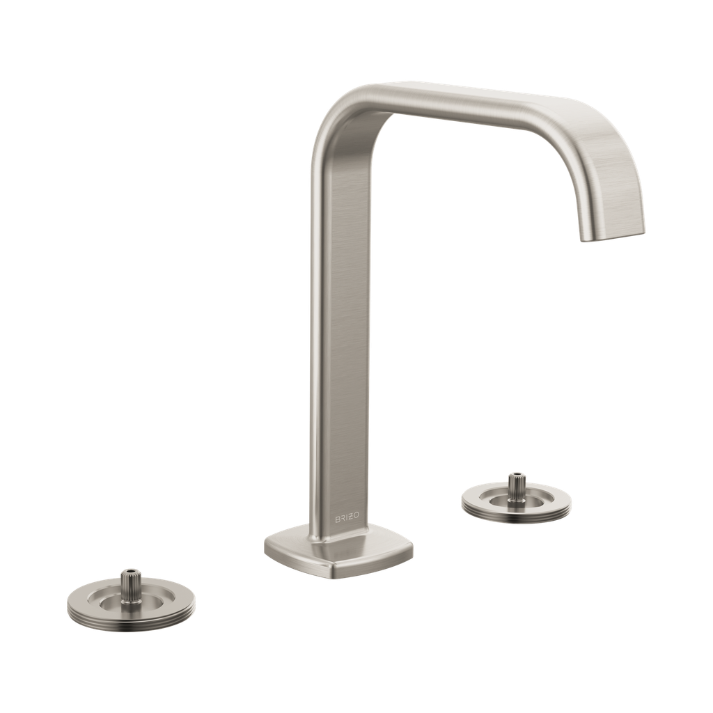 Brizo 65368LF-NKLHP-ECO Allaria Widespread Lavatory Faucet Less Handles Brilliance Luxe Nickel