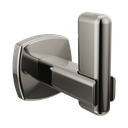 Brizo 693467-BNX Allaria Robe Hook With Notch Brilliance Black Onyx