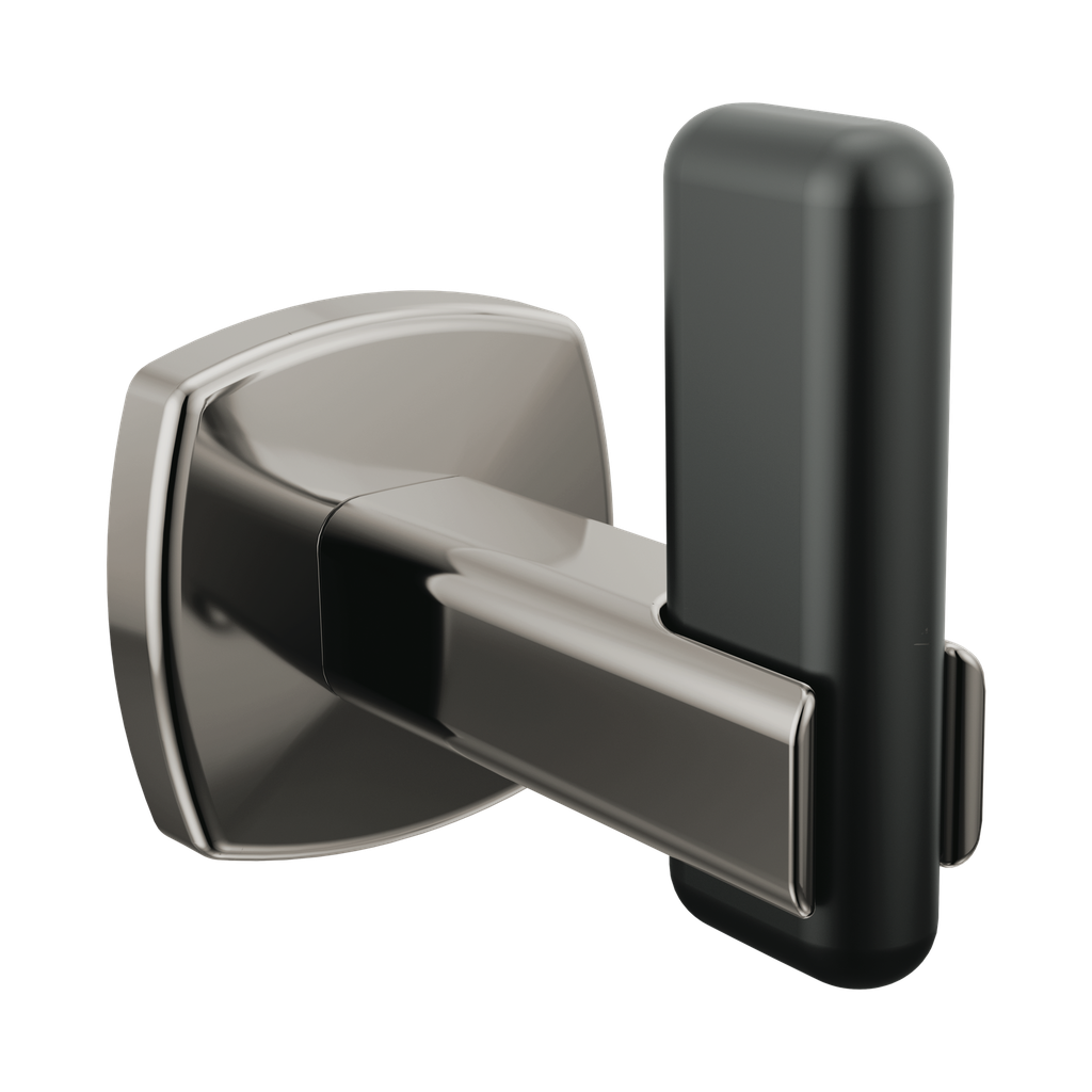 Brizo 693467-BNXBL Allaria Robe Hook With Notch Matte Black Brilliance Black Onyx