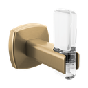 Brizo 693467-GLCL Allaria Robe Hook With Notch Brilliance Luxe Gold Clear