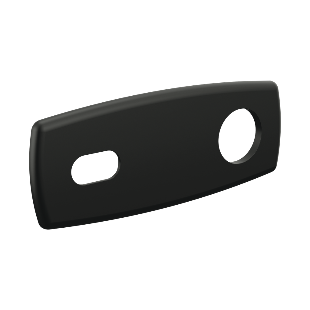Brizo 696767-BL Allaria Wall Plate Lavatory Escutcheon Matte Black