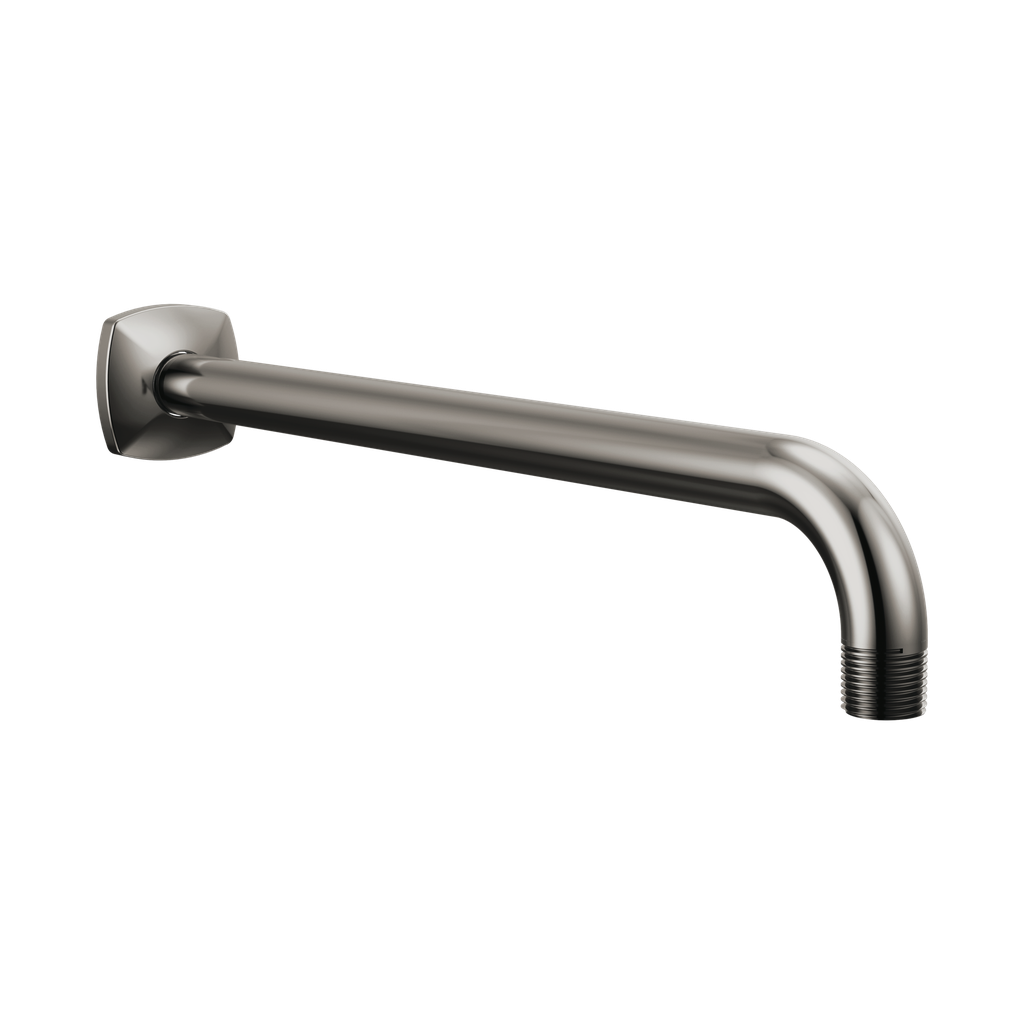Brizo 83867-BNX Allaria 13" Wall Mount Shower Arm and Flange Brilliance Black Onyx