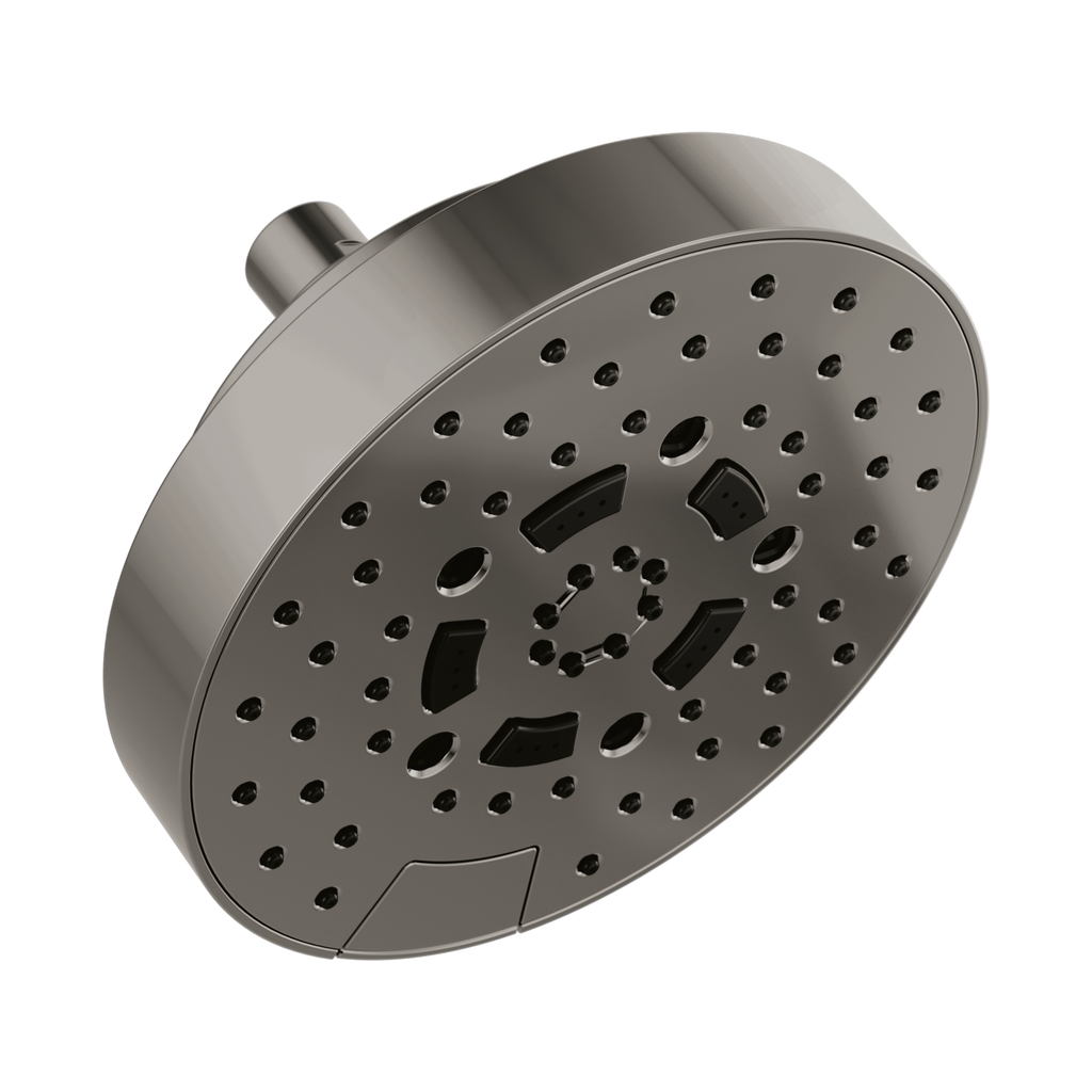 Brizo 87492-BNX Essential 7" Linear Round 1.75 GPM Shower Head Brilliance Black Onyx