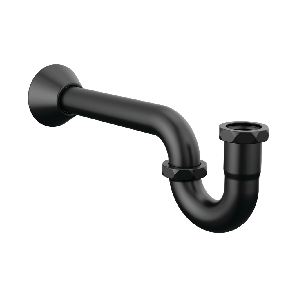 Brizo BT031141-BL 20-Gauge P-Trap with Flange Matte Black
