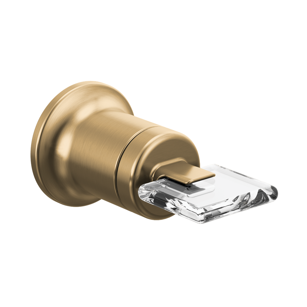 Brizo HK5867-GLCL Allaria Lavatory Faucet Knob Handle Kit Brilliance Luxe Gold Clear