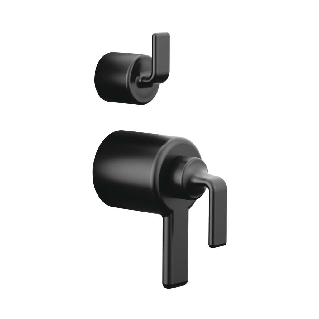 Brizo HL7567-BL Allaria Thermostatic Valve Trim Twist Lever Handle Kit Matte Black