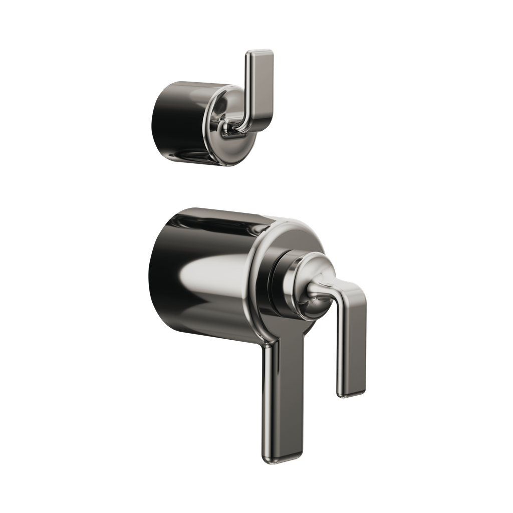 Brizo HL7567-BNX Allaria Thermostatic Valve Trim Twist Lever Handle Kit Brilliance Black Onyx