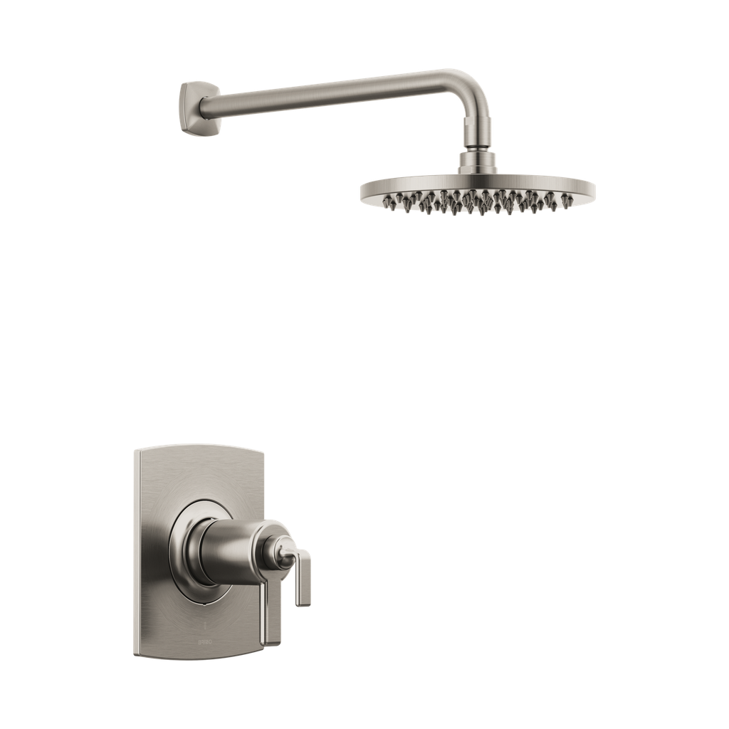 Brizo T60267-NKLHP Allaria Thermostatic Shower Only Trim Less Handles Brilliance Luxe Nickel