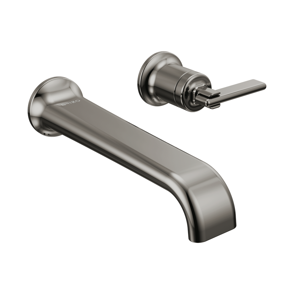 Brizo T65767LF-BNXLHP-ECO Allaria Wall Mount Lavatory Faucet Less Handle Brilliance Black Onyx