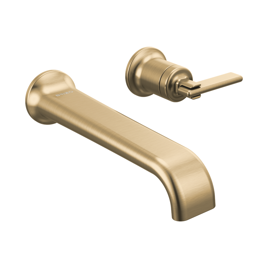 Brizo T65767LF-GLLHP-ECO Allaria Wall Mount Lavatory Faucet Less Handle Brilliance Luxe Gold