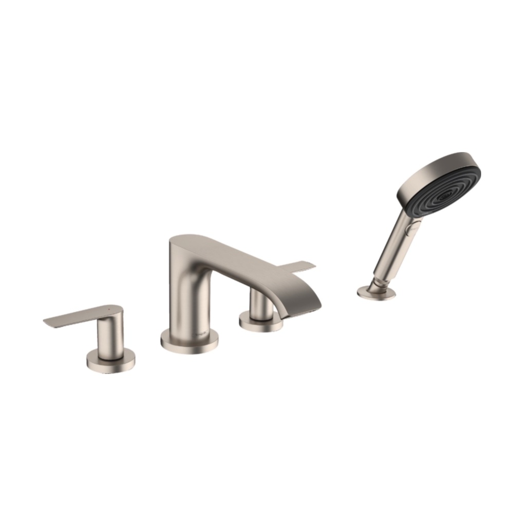 Hansgrohe 75443821 Vivenis 4-Hole Roman Tub Set Trim Brushed Nickel
