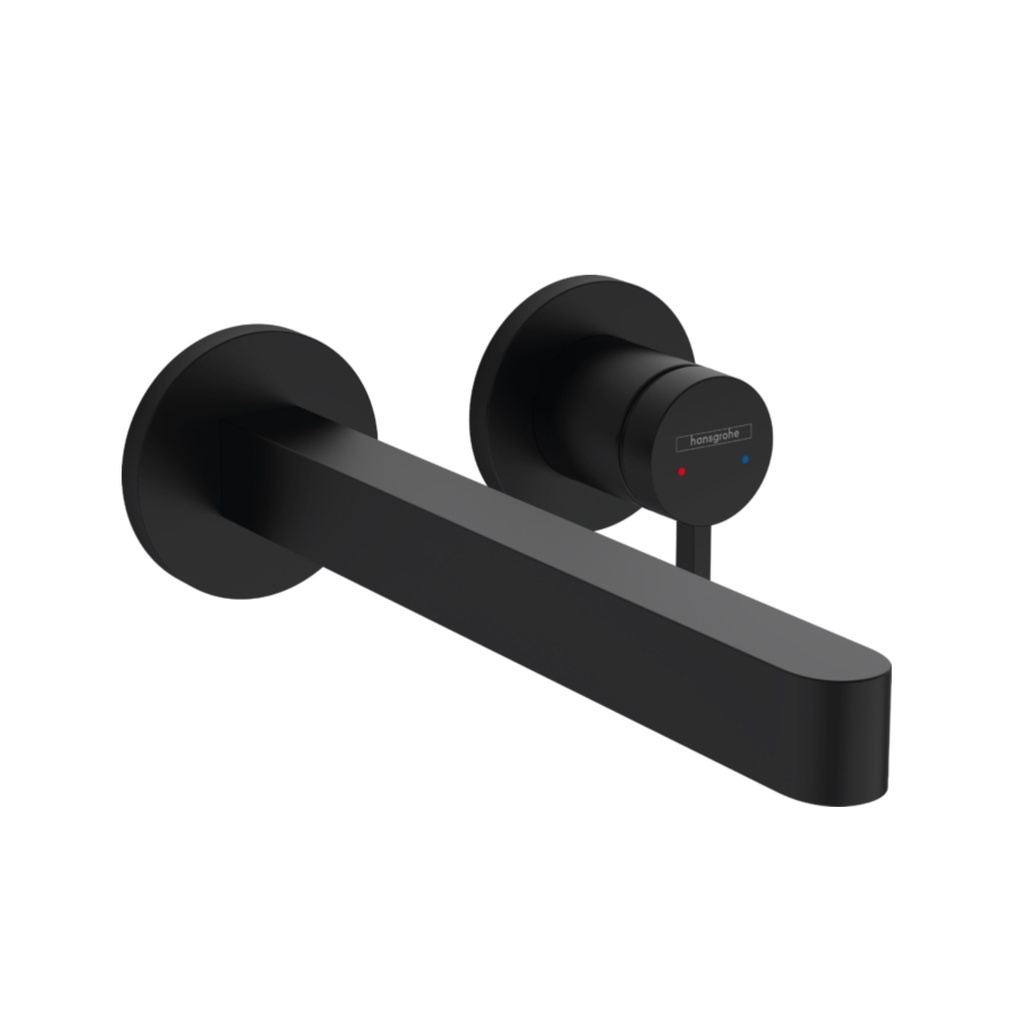 Hansgrohe 76050671 Finoris Wall Mounted Single Handle Faucet Trim Matte Black