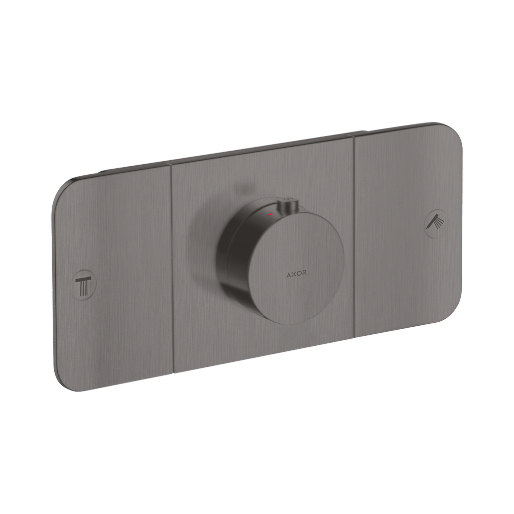 Hansgrohe 45712341 Axor One Thermostatic Module Trim For 2 Functions Brushed Black Chrome