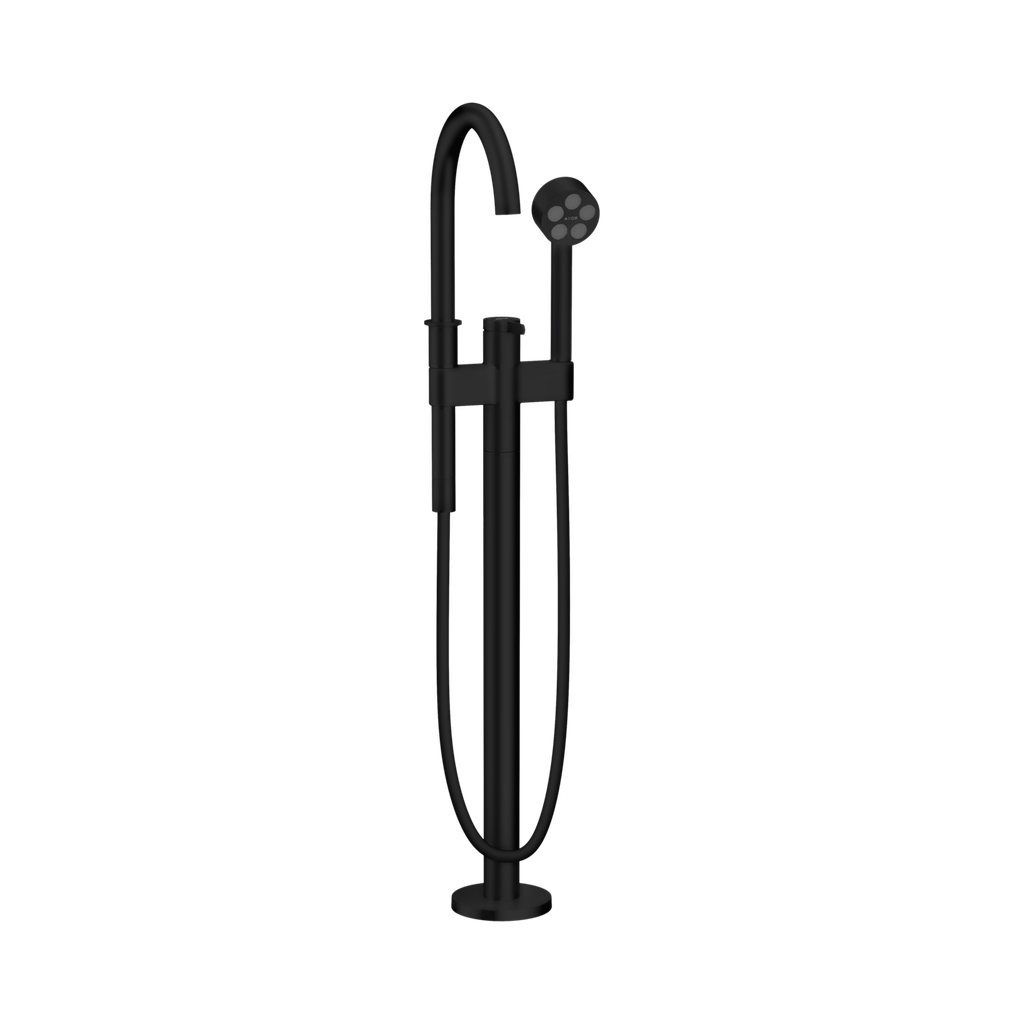 Hansgrohe 48441671 Axor One Freestanding Tub Filler Trim With Handshower Matte Black