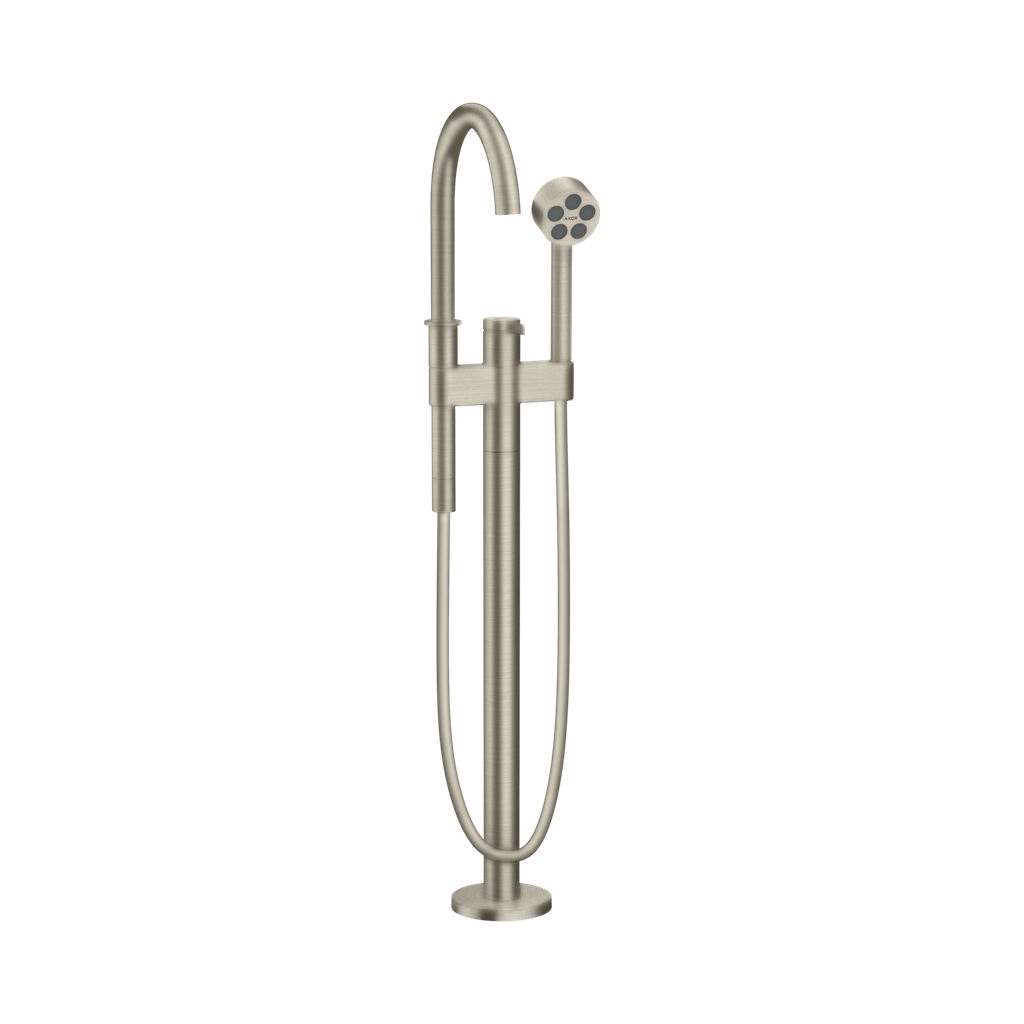 Hansgrohe 48441821 Axor One Freestanding Tub Filler Trim With Handshower Brushed Nickel