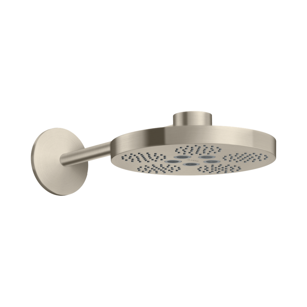 Hansgrohe 48481821 Axor One Showerhead 280 2-Jet With Showerarm Trim Brushed Nickel