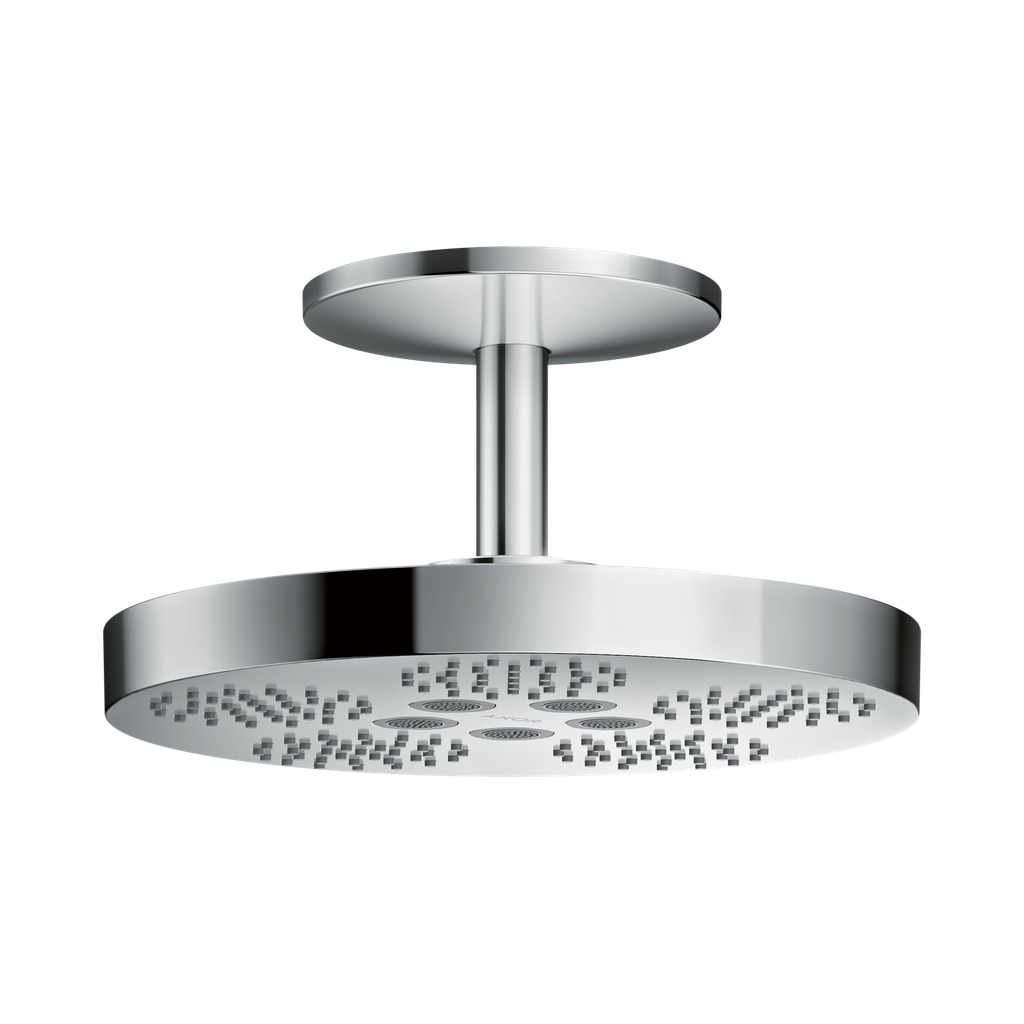 Hansgrohe 48484001 Axor One Showerhead 280 2-Jet With Ceiling Mount Trim Chrome