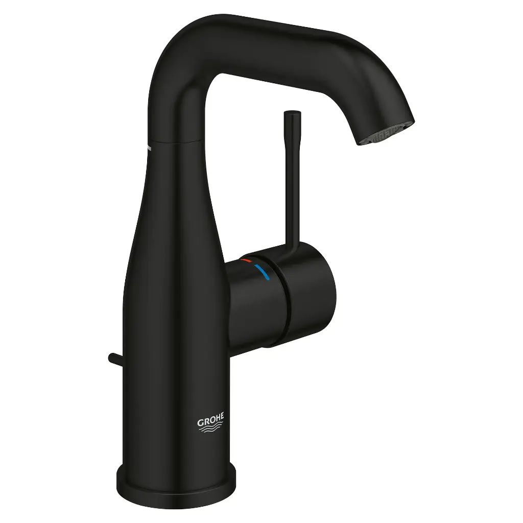 Grohe 234852431 Essence Single Handle M-Size Bathroom Faucet Matte Black