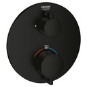 Grohe 241072430 Grohtherm Single Function 2-Handle Thermostatic Valve Trim Matte Black