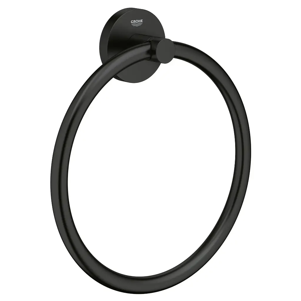 Grohe 403652431 Essentials 8" Towel Ring Matte Black