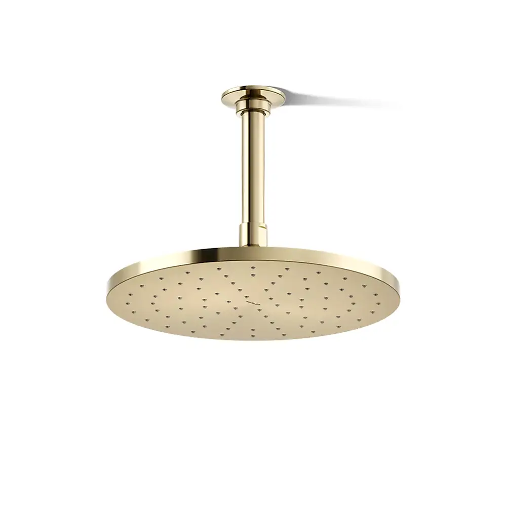 Kohler 13689-AF Contemporary Round 10" Single Function Rainhead 2.5 GPM Showerhead Vibrant French Gold