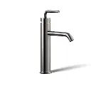 Kohler 14404-4A-TT Purist Tall Single Handle Bathroom Sink Faucet Vibrant Titanium