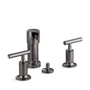 Kohler 14431-4-TT Purist Vertical Spray Bidet Faucet Lever Handles Vibrant Titanium