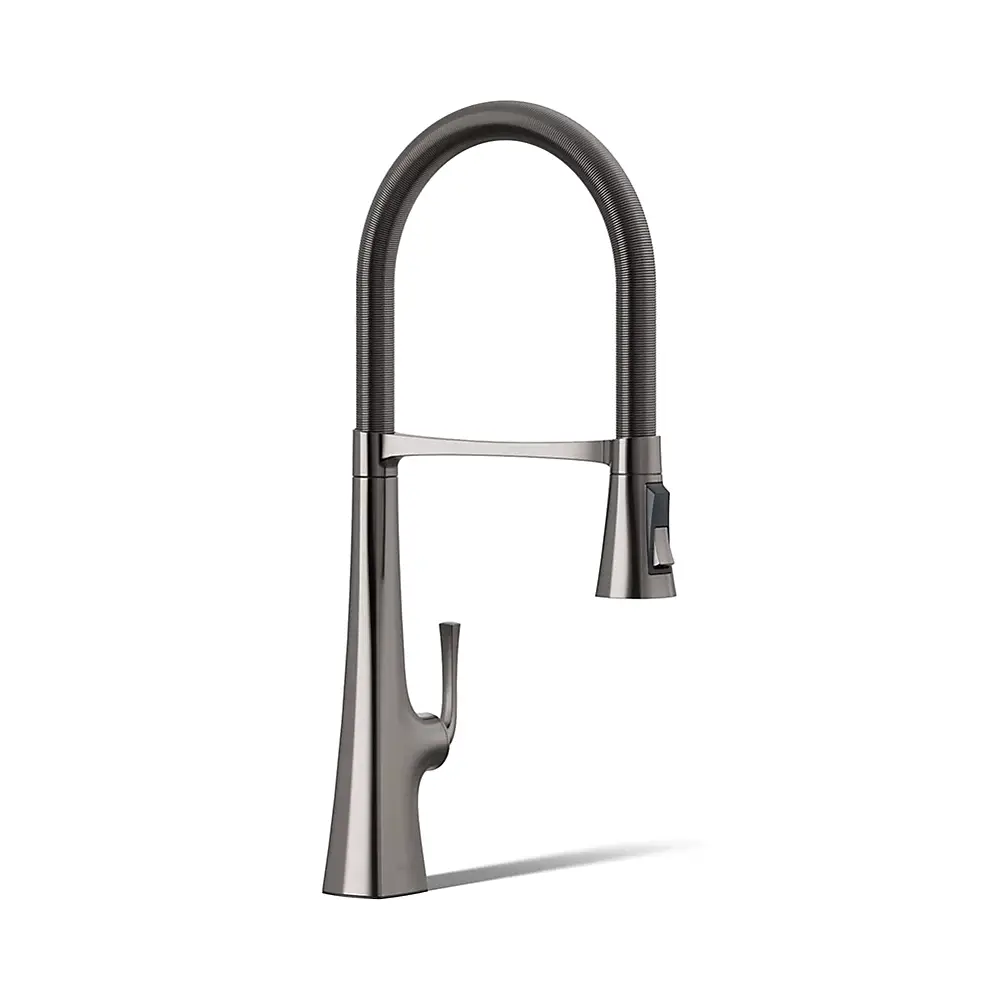 Kohler 22060-TT Graze Semi Professional Kitchen Sink Faucet Vibrant Titanium