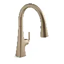 Kohler 22068-WB-BV Graze Touchless Pull-Down Kitchen Sink Faucet Vibrant Brushed Bronze