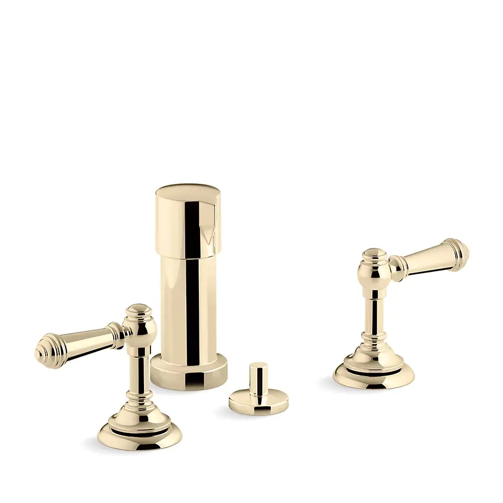 Kohler 72765-4-AF Artifacts Widespread Bidet Faucet Vibrant French Gold